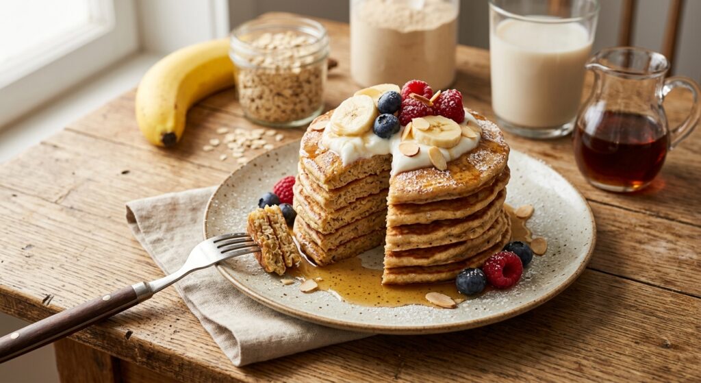 Recette de pancakes protéinés sans gluten